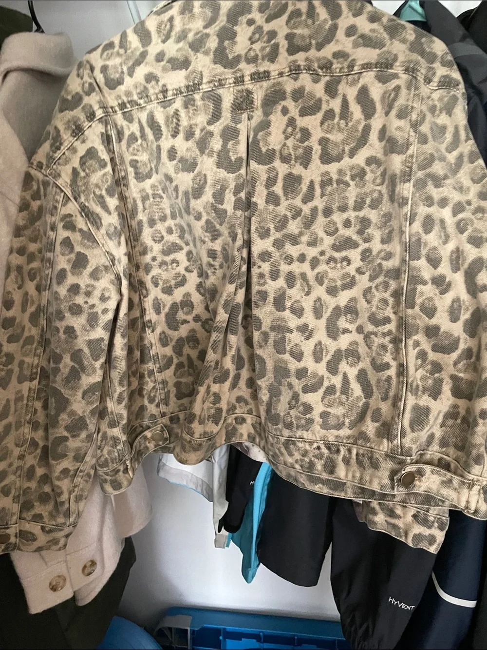 Mous MuseBeige Leopard-Print Denim Jacket - Picture 3 of 5